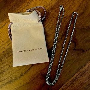 David Yurman Mens 24 in Box Chain Necklace